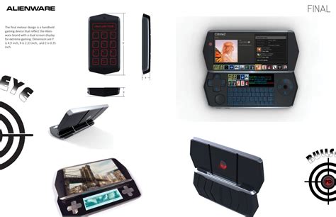 alienware handheld device concept envisioned  designer sylvian brsan concept phones
