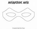 Masquerade Mardi sketch template