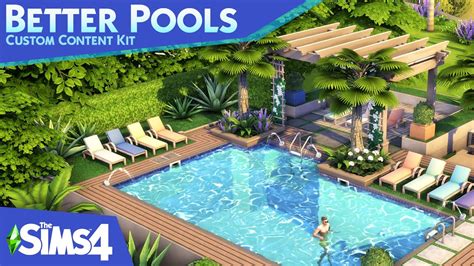 sims   pools cc kit trailer overview youtube
