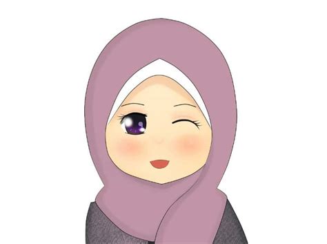 gambar animasi anak muslim sekolah nusagates