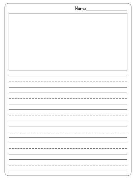 printable kindergarten paper  printable templates