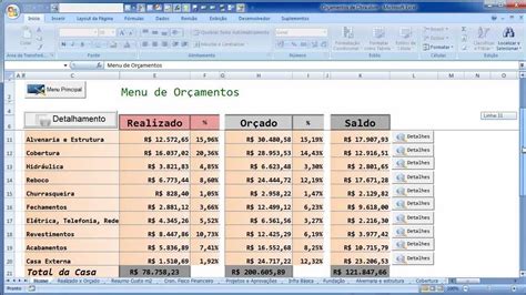 Planejamento De Obra Planilhas Versão 2 1