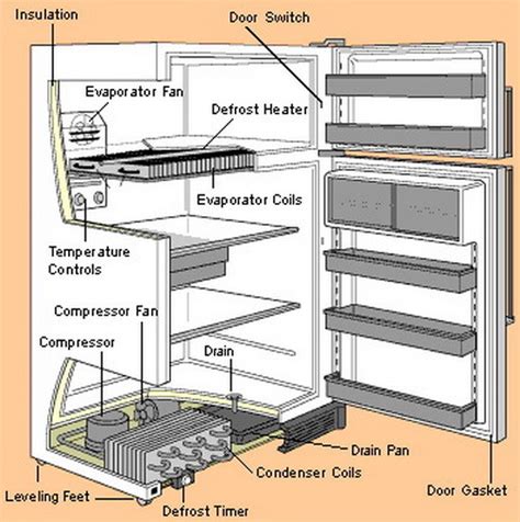 refrigerator parts location diagram removeandreplacecom