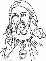 Coloring Jesus Book Pages Christ Print sketch template