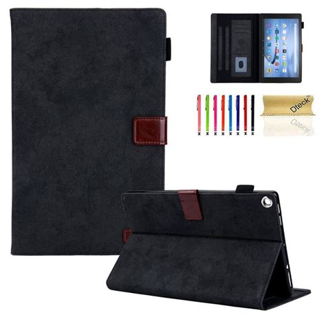 Kindle Fire Hd 8 Case Dteck Folio Pu Leather Smart Case Cover With