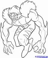 Coloring Pages Villain Draw Sabretooth Super Step Villains Men Drawing Dragoart Clip Library Clipart Popular Line sketch template