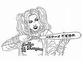 Arlequina Desenho Joker Penciling Shakira Maluca Colorironline sketch template