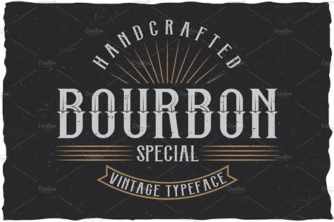 bourbon special label typeface typeface vintage fonts vintage typography