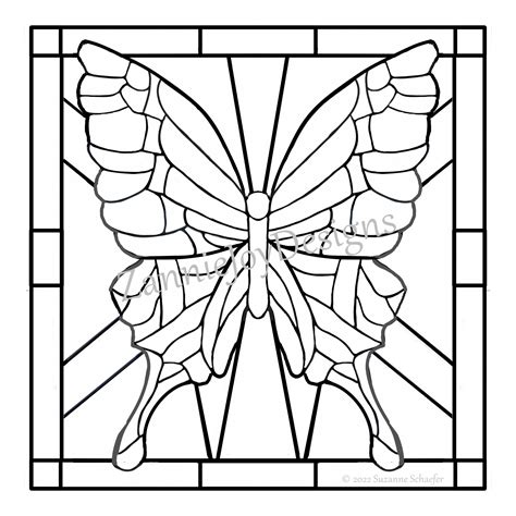 coloring pages stained glass patterns