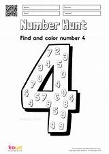 Hunt Numbers Kidpid Focus sketch template