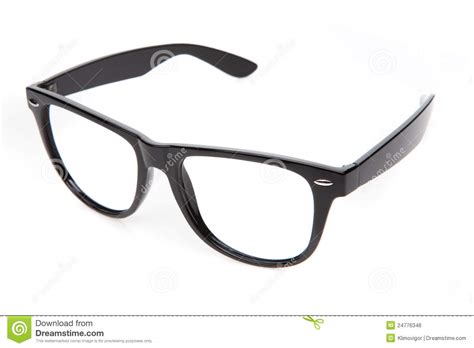 nerd glasses on isolated white background royalty free