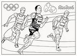 Coloring Pages Olympic Rio Sport Advertisement sketch template