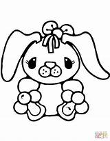 Bunny Coloring Rabbit Tiny Rabbits Pages Printable Easter Drawing Paper Supercoloring Categories sketch template