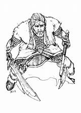 Hobbit Anneaux Seigneur Nain Thorin Coloriages Chêne Nains Bilbo Imprimer Ecu Albumdecoloriages sketch template