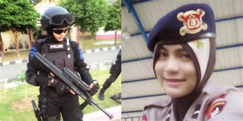 foto polisi cantik indonesia menjadi polisi tercantik di