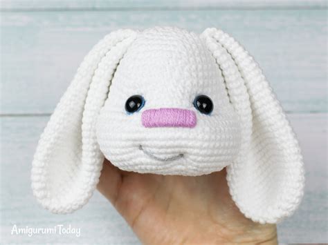 pretty bunny  floppy ears crochet pattern amigurumi today