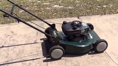 craftsman  push lawn mower model  running youtube