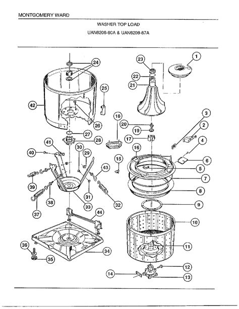 wiring diagram  frigidaire washing machine parts diagram