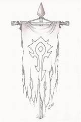 Horde Warcraft sketch template