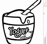 Yogurt Coloring Printable Kids Pages Getdrawings Getcolorings sketch template