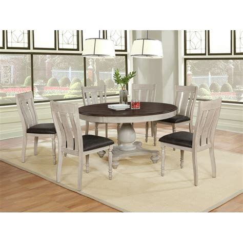 arch weathered oak dining set  table  chairs walmartcom