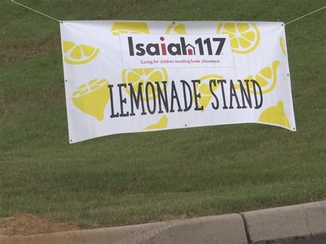 isaiah 117 house hosts lemonade stand challenge to raise awareness for
