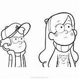 Gravity Lineart Mabel sketch template