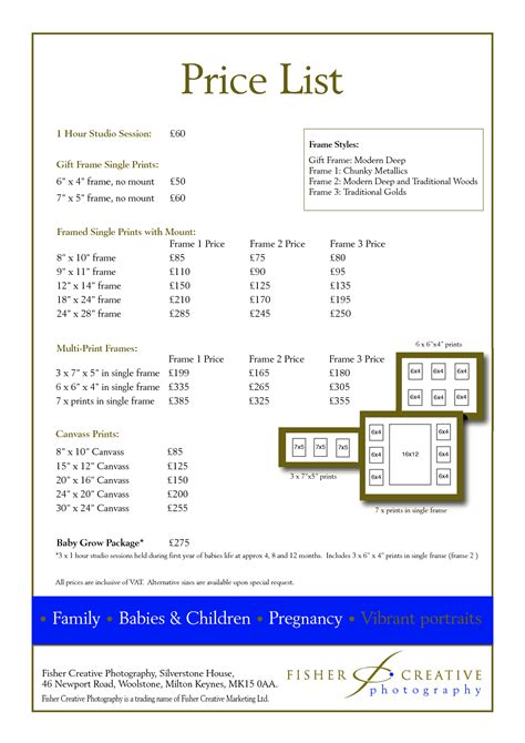 price list template word excel formats