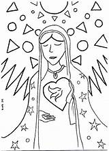 Coloring Guadalupe Virgen Pages La Popular Library Clipart Cartoon sketch template