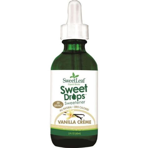 sweetleaf stevia liquid vanilla creme sweet drops ml real food  life
