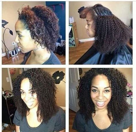 curly natural sew  weavesew ins hairstyles