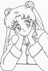 Moon Sailor Coloring Pages Anime Chibi Scouts Manga 1767 1200 Sailormoon Girls sketch template