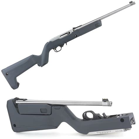 arsenal force ruger  magpul   backpacker takedown  lr  stainless rifle stealth gray