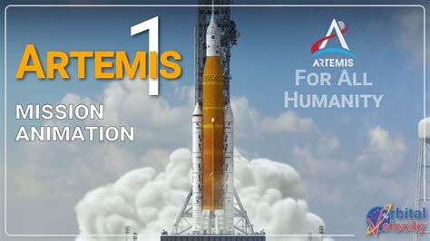 artemis  space launch system mission animation youtube