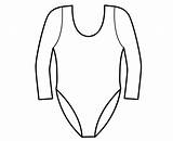 Leotard Gymnastics Clipart Coloring Pages Leotards Template Color Cliparts Colouring Clip Pink Line Library Clipground Dance Worksheets sketch template