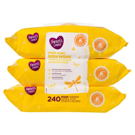 parents choice fresh scent baby wipes  packs    count walmartcom