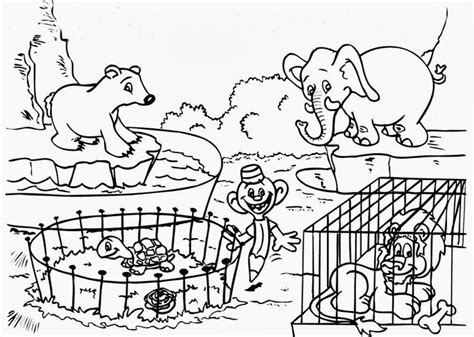 zoo coloring pages zoo animals printable pictures print color craft