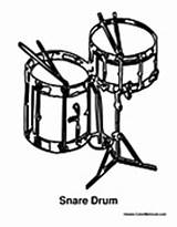 Percussion Drum Drums Snare Pages Coloring Colormegood Music sketch template