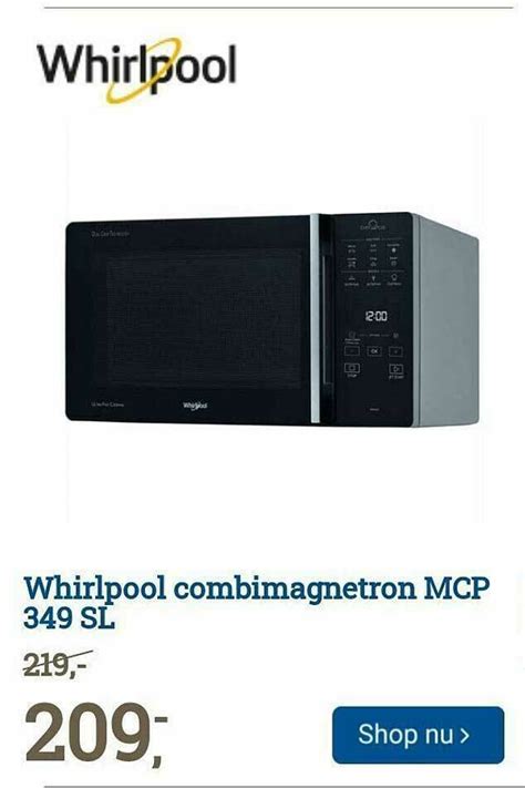 whirlpool combimagnetron mcp  sl aanbieding bij bcc