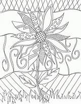 Coloring Pages Adults Cool Printable Doodle Kids Sunflower Colouring Flower Adult Alley Color Sheets Doodles Book Nature Print Sheet Simple sketch template