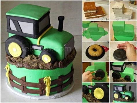 Tractor Cake Tutorial Diy Cozy Home Gateau Tracteur Faire Un