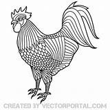 Rooster Fighting Drawing Getdrawings sketch template