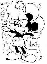 Topolino Disegno Stampa Colorare Walt Minnie Cumpleanos Birthdays Coloriage Character Sheets Colorier sketch template