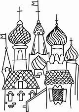 Russie Coloriage sketch template