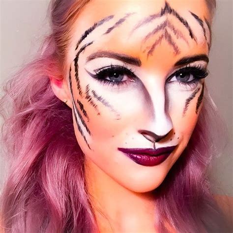 The Tiger Halloween Makeup Tutorial Inthefrow Halloween Makeup