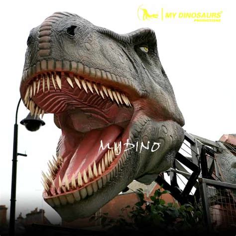 Huge Animatronics T Rex Head For Dinosaur Theme Parks