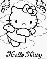 Coloring4free Kitty Hello Coloring Pages Angel Related Posts sketch template