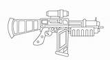 Gun Template Outline Sketch Coloring Pages sketch template