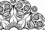 Coloring Skulls Skull Sugar Pages Mandala Flower Printable Colouring Adult Adults Finished Owl Printables Via Bones Freebies Canadian Benefit Thing sketch template