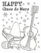 Mayo Cinco Coloring Pages Happy Printable Color Kids Print Fun Coloring4free Sheets Colouring Mayonnaise Cactus Books Ages Recognition Develop Creativity sketch template
